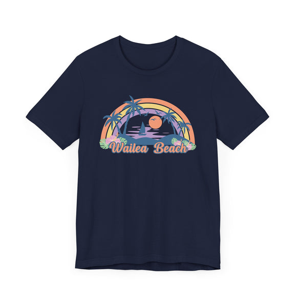 Wailea Beach, Hawaii T-Shirt - Retro Beach Unisex Wailea Beach Shirt