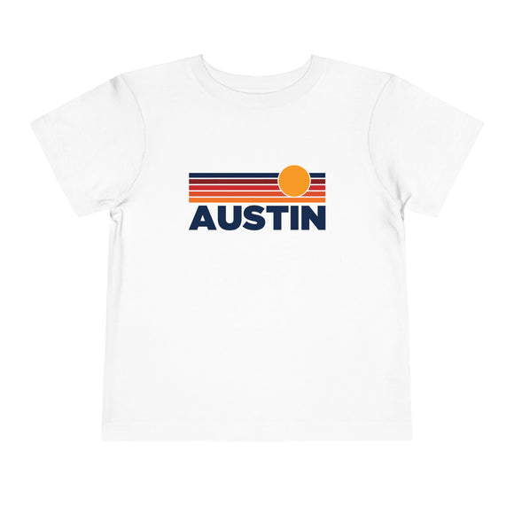 Austin, Texas Toddler T-Shirt - Retro Sun Tee