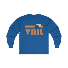 Vail, Colorado Long Sleeve Shirt - Retro Unisex Vail Long Sleeve Tee