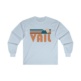 Vail, Colorado Long Sleeve Shirt - Retro Unisex Vail Long Sleeve Tee