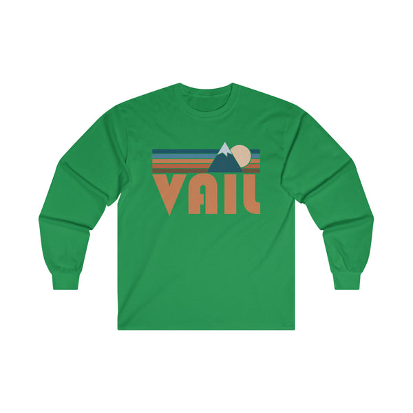 Vail, Colorado Long Sleeve Shirt - Retro Unisex Vail Long Sleeve Tee