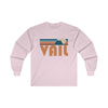 Vail, Colorado Long Sleeve Shirt - Retro Unisex Vail Long Sleeve Tee