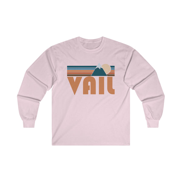 Vail, Colorado Long Sleeve Shirt - Retro Unisex Vail Long Sleeve Tee