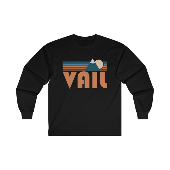 Vail, Colorado Long Sleeve Shirt - Retro Unisex Vail Long Sleeve Tee