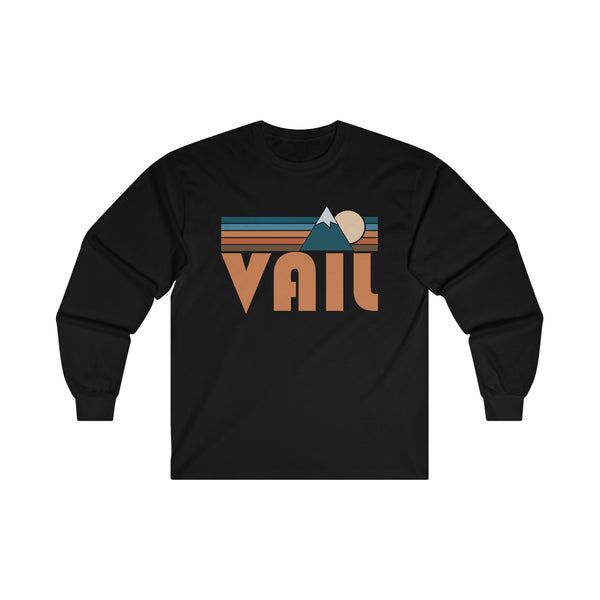 Vail, Colorado Long Sleeve Shirt - Retro Unisex Vail Long Sleeve Tee