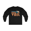 Vail, Colorado Long Sleeve Shirt - Retro Unisex Vail Long Sleeve Tee