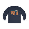Vail, Colorado Long Sleeve Shirt - Retro Unisex Vail Long Sleeve Tee