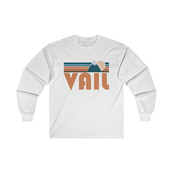Vail, Colorado Long Sleeve Shirt - Retro Unisex Vail Long Sleeve Tee