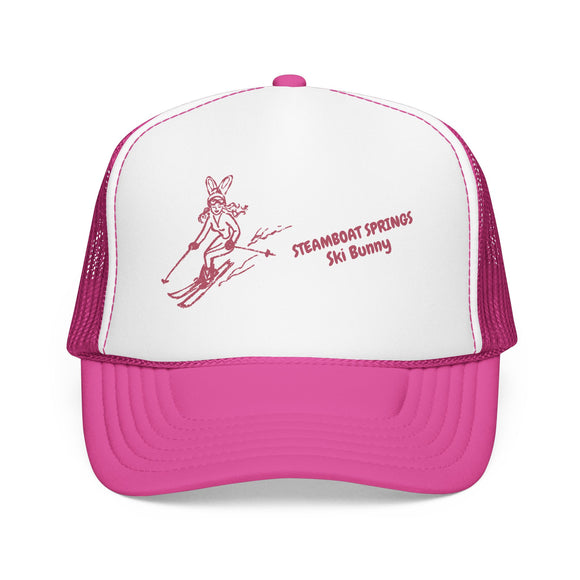 Steamboat Springs, Colorado Ski Bunny Foam Trucker Hat
