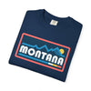 Montana Graphic Tee, Comfort Colors Retro Mountain Unisex T shirt