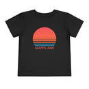 Maryland Toddler T-Shirt - Retro 80s Unisex Toddler Maryland Shirt-4