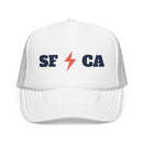 San Francisco, California Retro Trucker Hat - Lightning Foam Cap-5