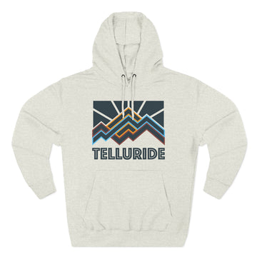 Telluride, Colorado Hoodie - Retro Mountain Unisex Sweatshirt
