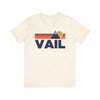 Retro Vail, Colorado T-shirt, Mountain Tee, Vintage Vail Unisex Jersey Shirt, Outdoor Hiking Apparel