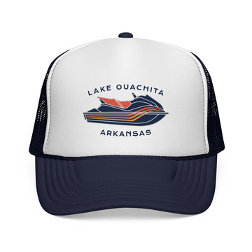 Lake Ouachita, Arkansas PWC Boating Trucker Hat - 0