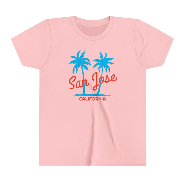 San Jose, California Youth Shirt - Retro Palm Tree San Jose Kid's T-Shirt