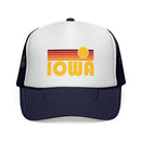 Iowa Retro Sun Trucker Hat - Vintage Style Iowa Cap-4