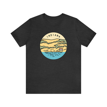 Buy dark-grey-heather Indiana T-Shirt - Unisex Indiana Shirt