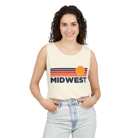 Midwest Retro Sunstripe Tank Top | Comfort Colors - 100% Cotton
