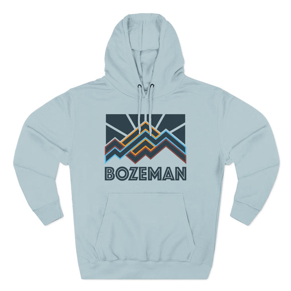 Bozeman, Montana Hoodie - Retro Mountain Unisex Sweatshirt