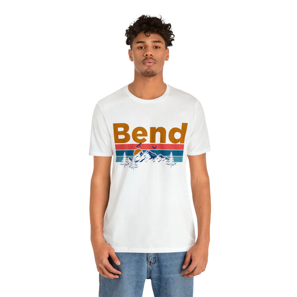 Bend, Oregon Shirt - Mountain Sunset Unisex Bend T-Shirt