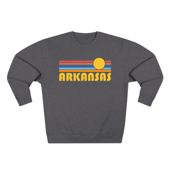 Premium Arkansas Retro Sun Graphic Sweatshirt