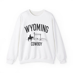 Wyoming Sweatshirt - Wyoming Cowboy Graphic Crewneck