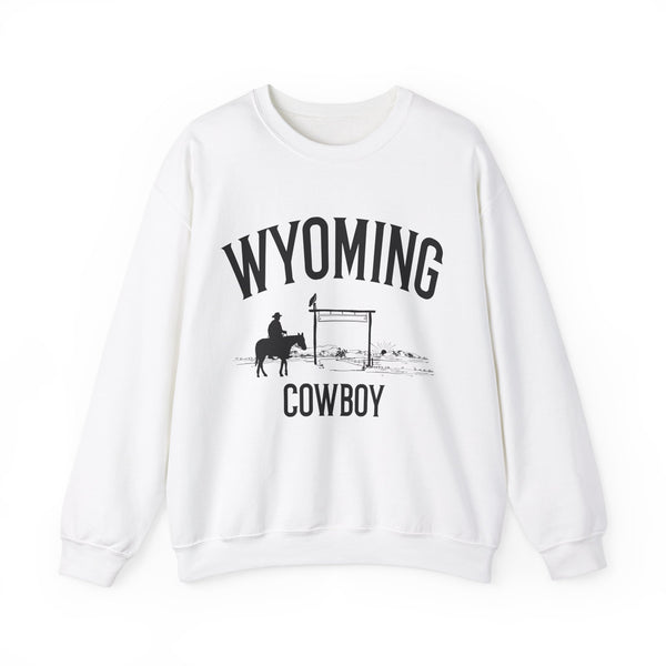 Wyoming Sweatshirt - Wyoming Cowboy Graphic Crewneck