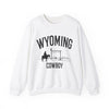 Wyoming Sweatshirt - Wyoming Cowboy Graphic Crewneck