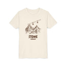 Stowe, Vermont Youth T-Shirt — Vintage Gondola Ski Mountain Tee-1