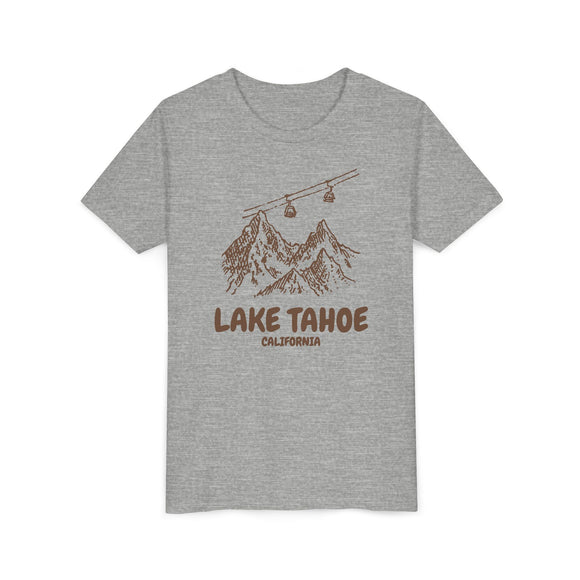 Lake Tahoe, California Youth T-Shirt — Vintage Gondola Ski Mountain Tee