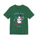 Park City, Utah T Shirt - Ski Snowman Graphic Tee-3