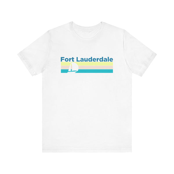 Fort Lauderdale, Florida T Shirt - Sailboat Graphic Tee