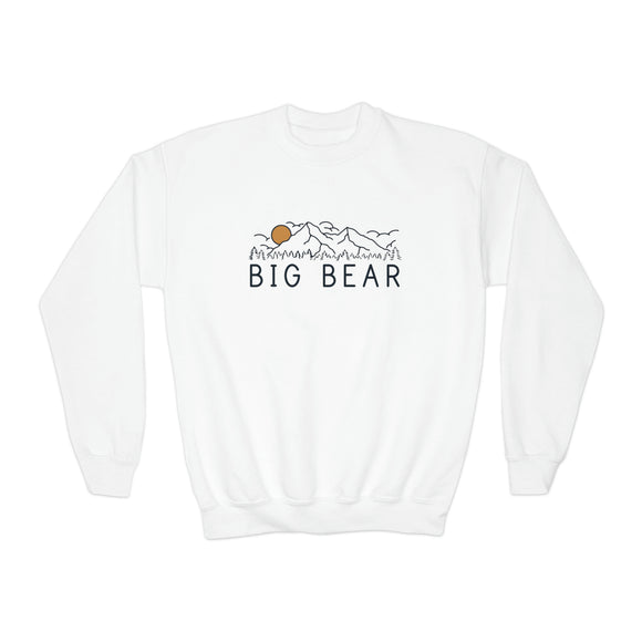 Big Bear, California Youth Sweatshirt - Unisex Kid's Big Bear Crewneck Sweatshirt