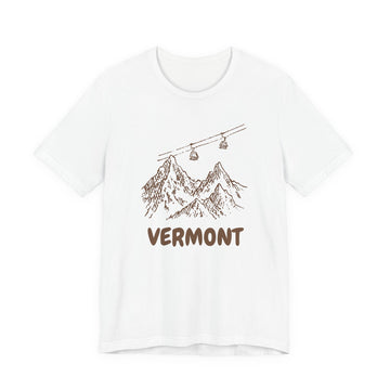 Vermont Mountain T-Shirt — Vintage Gondola Ski Mountain Tee - 0