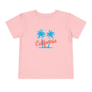 California Toddler T-Shirt - Retro Palm Tree Unisex Toddler California Shirt-3