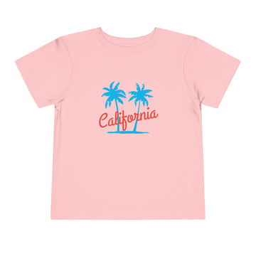 Buy pink California Toddler T-Shirt - Retro Palm Tree Unisex Toddler California Shirt