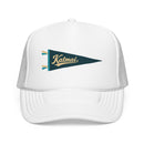 Katmai National Park Pennant Trucker Hat — Vintage Foam Mesh Cap-6