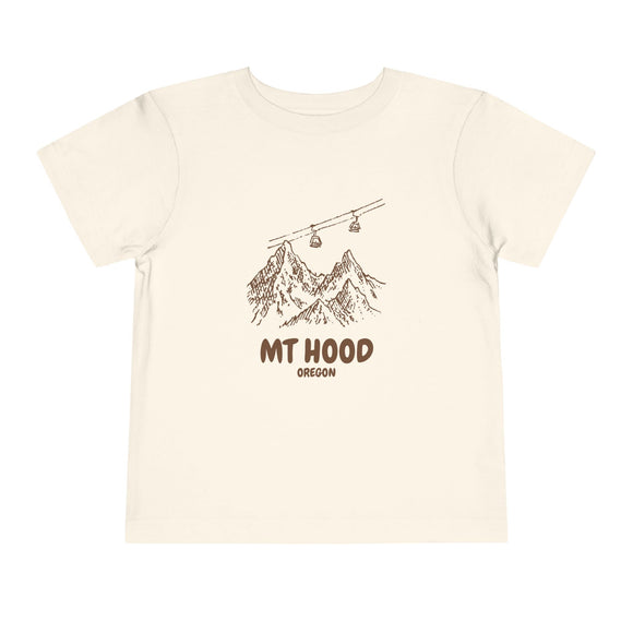 Mt Hood, Oregon Toddler T-Shirt — Vintage Gondola Ski Mountain Tee