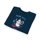 Park City, Utah Toddler Sweatshirt - Skiing Snowman Park City Toddler Crewneck Sweatshirt-13