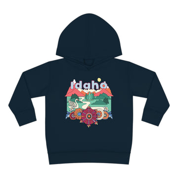 Idaho Toddler Hoodie - Boho Mountain Unisex Idaho Toddler Sweatshirt - 0