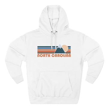 North Carolina Hoodie - Retro Mountain Unisex Sweatshirt - 0
