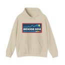 Jackson Hole, Wyoming Hoodie - Unisex Sun Jackson Hole Hoodie Graphic Sweatshirt-2