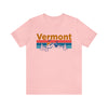 Vermont T-Shirt - Mountain Sunset Unisex Vermont Shirt