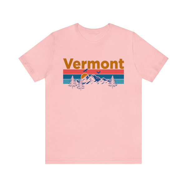 Vermont T-Shirt - Mountain Sunset Unisex Vermont Shirt