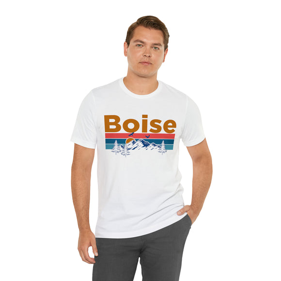 Boise, Idaho Shirt - Mountain Sunset Unisex Boise T-Shirt