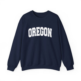 Buy navy Oregon Sweatshirt - Unisex Graphic Crewneck