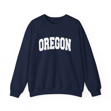 Buy navy Oregon Sweatshirt - Unisex Graphic Crewneck