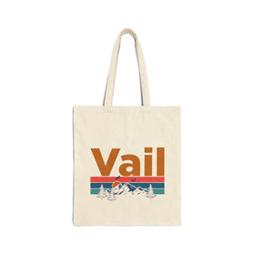 Vail, Colorado Tote Bag - Cotton Canvas Vail Bag