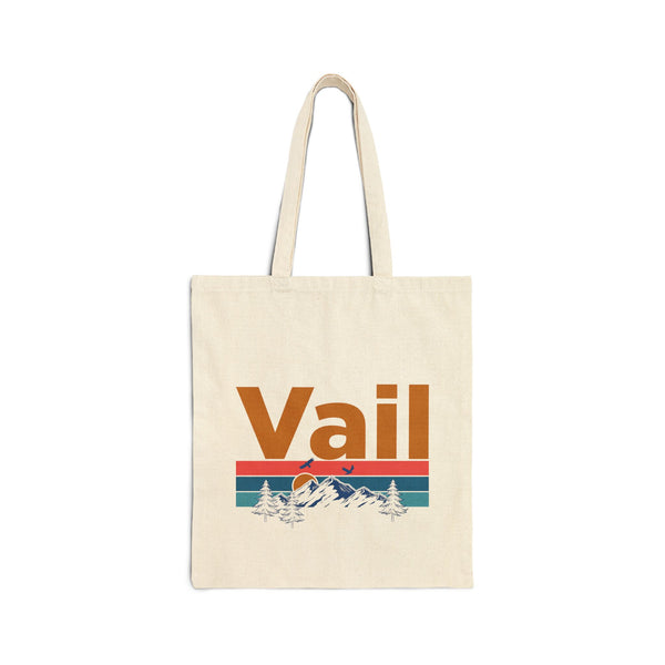 Vail, Colorado Tote Bag - Cotton Canvas Vail Bag